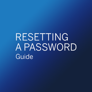 Resetting a Password